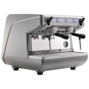 Кофемашина рожковая Nuova Simonelli Appia Life Compact 2Gr S серый металлик, выс.группы, экономайзер