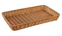 Корзинка пластиковая 530х325х65 мм коричневая | Brown 3546