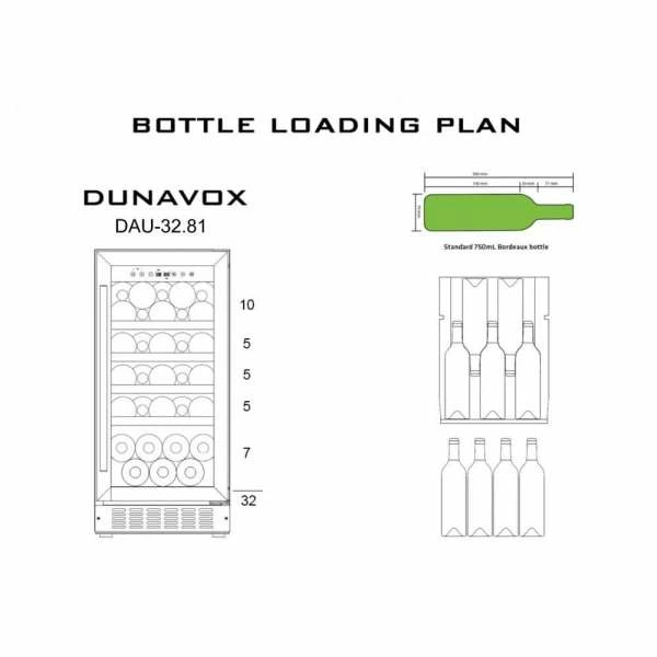 Шкаф винный Dunavox DAU-32.81B