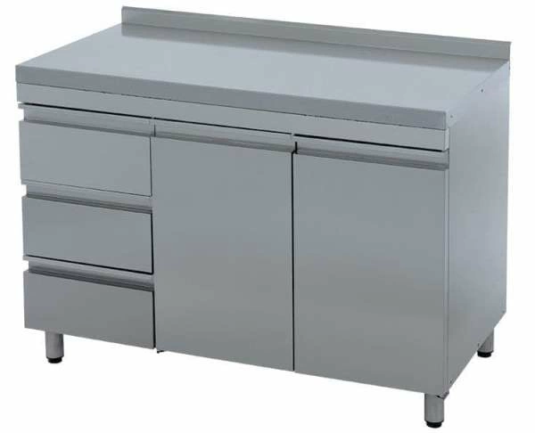 Стол-тумба с дверями Atesy СТ-С-1-1200.600-02-Р-3Л (СТ-3/1200/600 с ящиками)