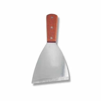 Лопатка 20,5см прямая (11*10см) нерж. широкая, с дерев. ручкой MGSteel | 902W