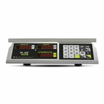 Весы торговые настольные M-ER 326 AC-15.2 "Slim" LED Белые