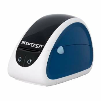 Термопринтер липких этикеток Mertech LP58 EVA RS232-USB Белые & blue