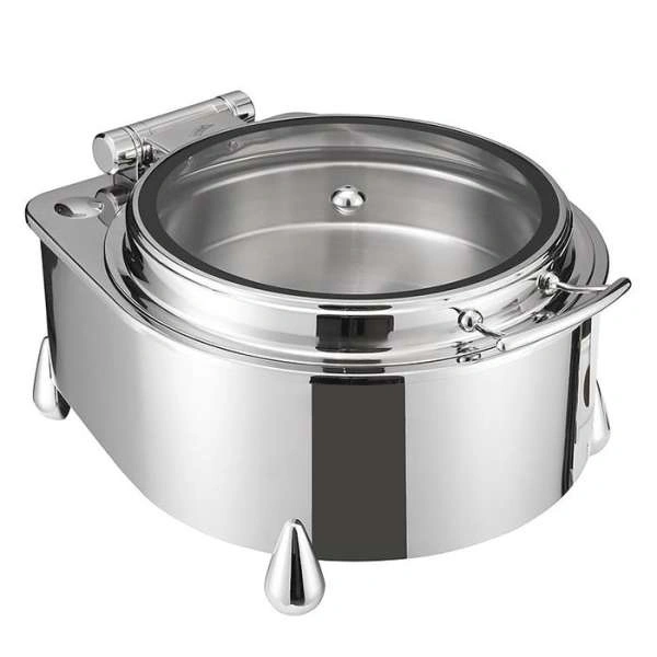 Мармит круглый со стеклянной крышкой MACO Jade JD/0/0/6.5/DP 6,5л