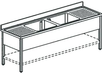 Ванна моечная Apach Chef Line L2S207-552WSH