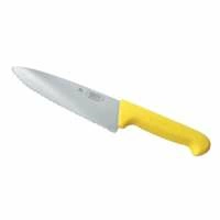 Нож PRO-Line поварской, желтая пластик ручка, волнист лезвие 25см  P.L. Proff Cuisine | KB-7501-250S