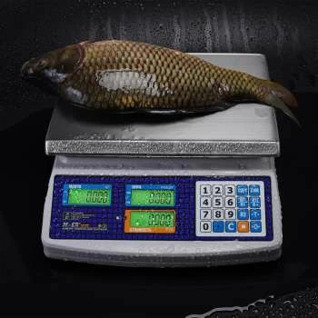 Весы торговые настольные M-ER 329 AC-32.5 IP67 "Fisher" LСD