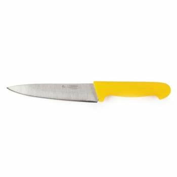 Нож PRO-Line поварской 16см желтая пластиковая ручка P.L. Proff Cuisine | KB-3801-160-YL201-RE-PL