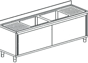 Ванна моечная Apach Chef Line L2S207-552WSD