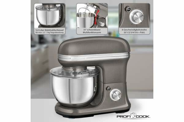 Комбайн кухонный ProfiCook PC-KM 1197 антрацит
