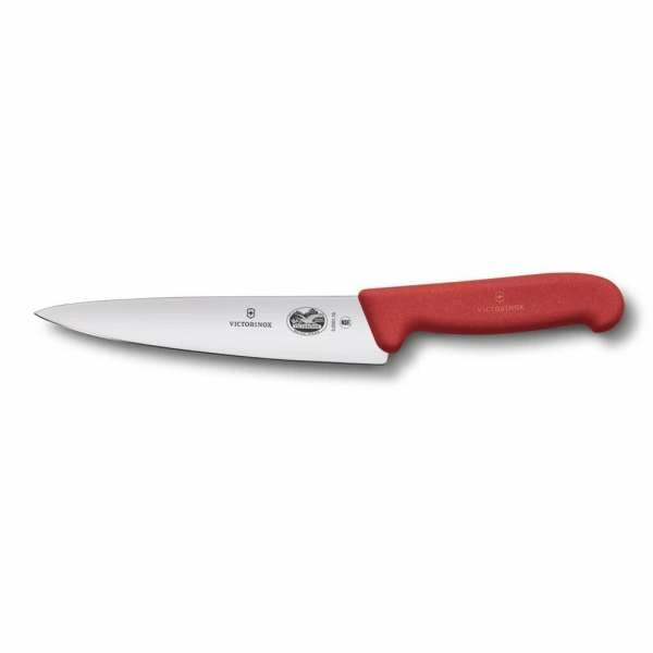 Универсальный нож Fibrox 19см ручка фиброкс красная Victorinox | 5.2001.19