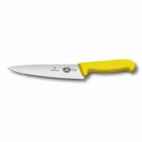 Универсальный нож Fibrox 25см ручка фиброкс желтая Victorinox | 5.2008.25