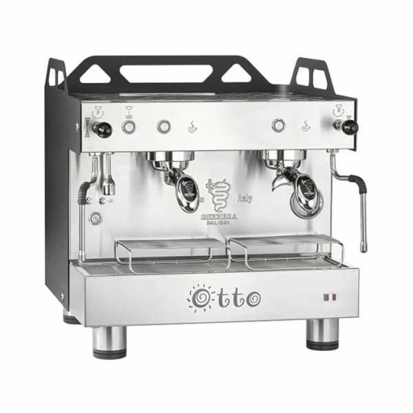 Кофемашина рожковая Bezzera OTTO PM 2Gr Compact экономайзер+подсветка, 220/380В, черная матовая
