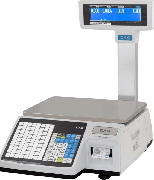 Весы торговые с печатью этикеток CAS CL3000-30P TCP/IP