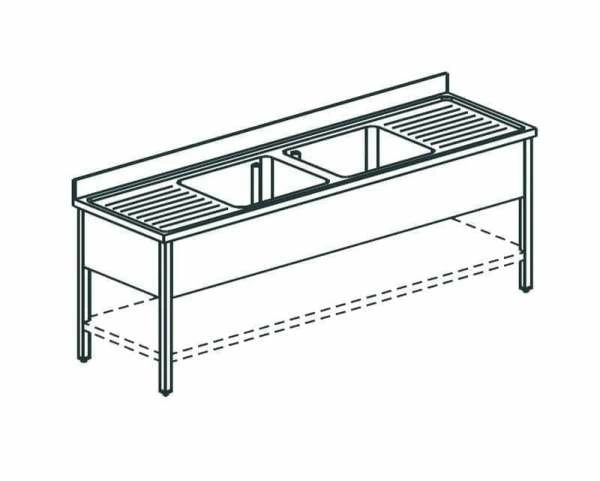 Ванна моечная Apach Chef Line L2S237-552W