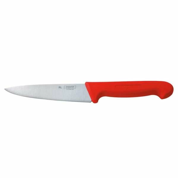 Нож PRO-Line поварской 16см красная пластиковая ручка P.L. Proff Cuisine | KB-3801-160-RD201-RE-PL