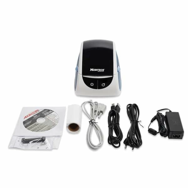 Термопринтер липких этикеток MPRINT LP80 EVA RS232-USB Белые & blue