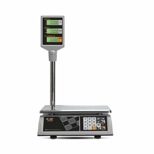 Весы торговые настольные M-ER 327 ACP-15.2 "Ceed" LCD Белые