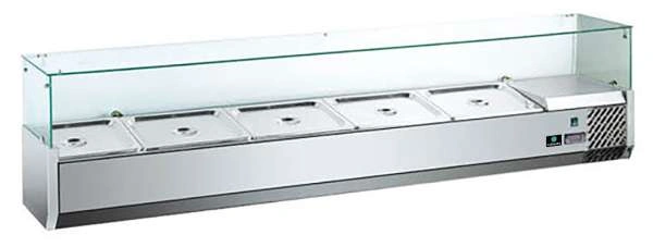 Витрина холодильная для ингредиентов Hurakan HKN-VRX1400/330
