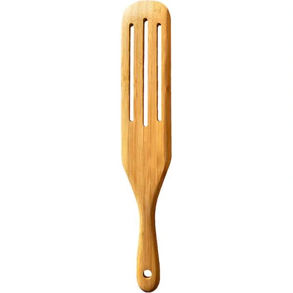 Лопатка 34 см с отверстиями бамбуковая Kitchen Muse KM-BBG-34