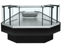Угловая витрина Rimo Cube Black (Внешний угол 90 градусов)