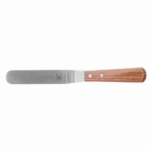 Лопатка кондитерская 25см изогнутая нерж с дерев. ручкой P.L. Proff Cuisine | GS-10208-250FSAK