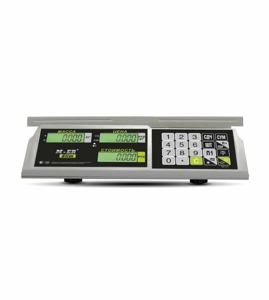 Весы торговые настольные M-ER 326 C-32.5 LCD без АКБ