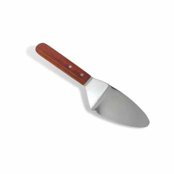 Лопатка 28см изогнутая (15*7,5см) нерж. широкая, с дерев. ручкой MGSteel | 900A