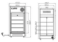Витрина кондитерская Cooleq CW-108