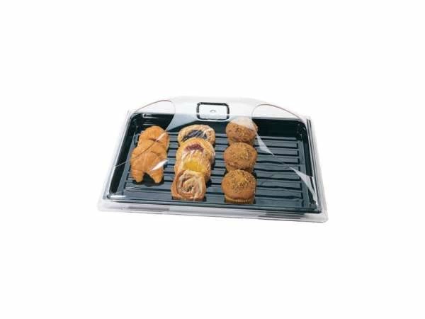 Крышка купол с торцевым вырезом Cambro DD1220ECW 305х508х168мм