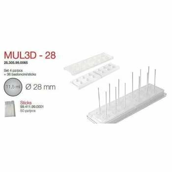 Форма кондитерская MUL3D-28 набор, ячейки d 2,8см, силикон Silikomart | 25.305.99.0065/65.305.98
