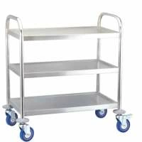 Тележка сервировочная CuisinAid CD-RST3B 3 полки 810х460х850мм