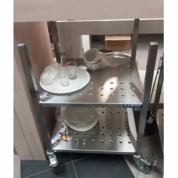 Стеллаж Камик Ст2Р 500х450х750 заканч. профилем, колеса