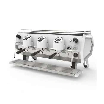 Кофемашина рожковая Sanremo D8 3 высокие группы, Total White, подсветка + Cold Touch, белая