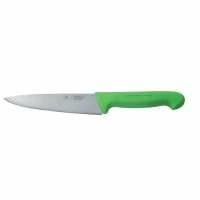 Нож PRO-Line поварской зеленая пластиковая ручка 16см P.L. Proff Cuisine | KB-3801-160-GR-201-RE-PL
