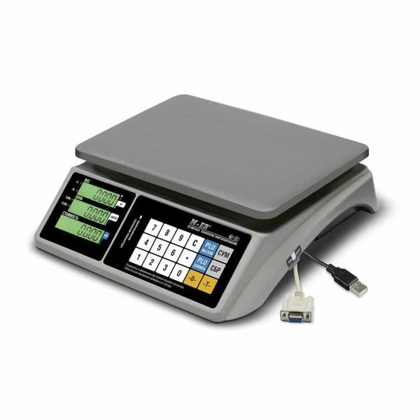 Весы торговые настольные M-ER 328 AC-6.1 "TOUCH-M" LCD RS232 и USB