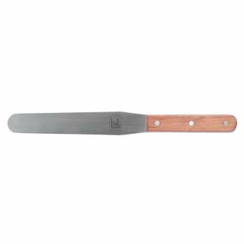 Лопатка кондитерская 20см прямая нерж с дерев. ручкой P.L. Proff Cuisine | GS-10208-200AK