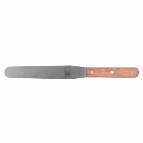 Лопатка кондитерская 20см прямая нерж с дерев. ручкой P.L. Proff Cuisine | GS-10208-200AK