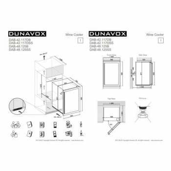 Шкаф винный Dunavox DAB-48.125SS