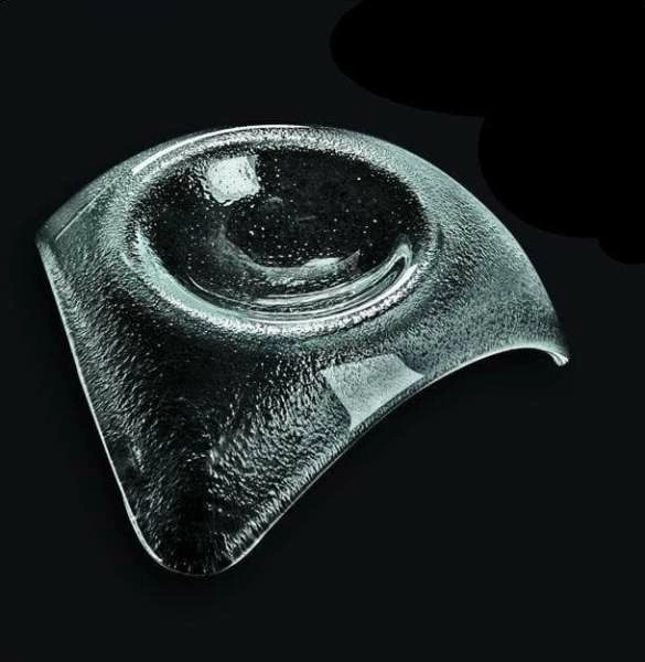 Салатник 120*120мм для сервировки прозрачное стекло 3D Glassware | 1515-1A71-94-004